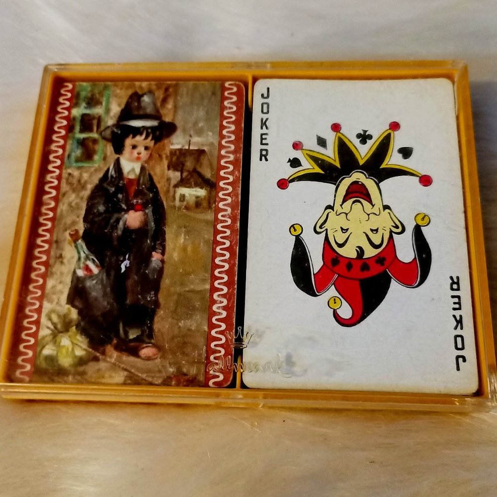 Vintage Hallmark Playing Cards with Case